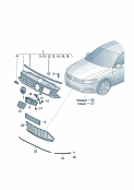 vw 853010 radiator grille