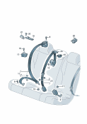 vw 857070 Трехточечн. ремень безопасн.. Замок ремня безопасности