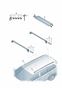 vw 860005 Поперечные релинги крыши