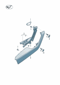 vw 867020 pull handle. armrest