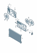 vw 121095 fan ring. air guide