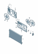 vw 121095 Рамка вентилятора. Воздуховод