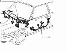 abarth  ПУЧОК ПРОВОДОВ (ЦЕНТРАЛЬНАЯ ЧАСТЬ)