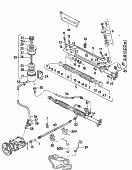 audi 74000 Рулевой механизм. Масляный бачок с соединительными деталями, шлангами.        см. панель иллюстраций: