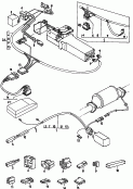 audi 136000 wiring set for operation of electric sliding sunroof. F             >> 43A 0200 000