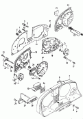 audi 919005 instrument housing and mounting parts. identification: >> >>