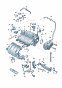 audi 133015 throttle valve control element. vacuum system. intake system. exhaust gas recirculation