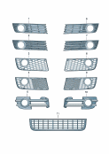 audi 807035 air guide grille