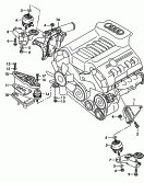 audi 199080 Детали крепежные для двигателя