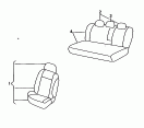 audi 61020 Оригинальные аксессуары. 1 комплект обивки для сидений. *функция 