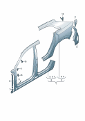 audi 809050 Pама боковой стенки