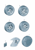 audi 73030 Оригинальные аксессуары. Алюминиевый колёсный диск с зимней шиной
