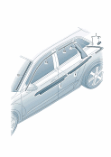 audi 853030 molding - roof. trim strips for side window. window slot seal with trim strip. water deflector