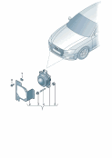 audi 907005 Радарный датчик. для автомобилей, оборудованнных круиз-контролем и автоматич. регулятором дистанции