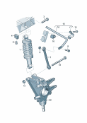 audi 511000 Амортизаторная стойка, в сборе. Стабилизатор. Тяга, соединительная