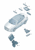 audi 909000 БУ системы санкционирования доступа и пуска двигателя.                   Cм. памятку:. Антенна системы санкц. доступа и пуска двигателя (KESSY)