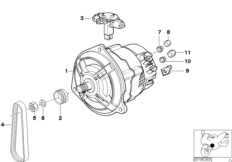bmw-moto 12_1472 Generator 50A Bosch