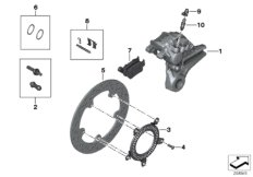 bmw-moto 34_2061 Тормозной механизм заднего колеса