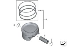 bmw-moto 11_2940 Piston with rings and pin