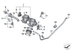 bmw-moto 13_1776 Корпус дроссельной заслонки