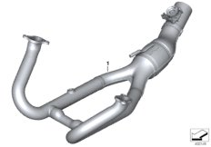 bmw-moto 77_0774 Exhaust manifold, chrome-plated