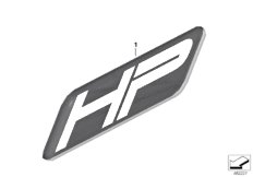 bmw-moto 77_0963 Эмблема "HP"