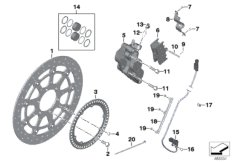 bmw-moto 34_2532 Тормозной механизм переднего колеса