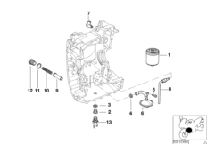 bmw-moto 11_1852 Смазочная система-масляный фильтр