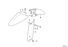 bmw-moto 46_0242 Брызговик переднего колеса Пд