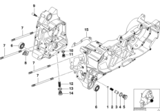 bmw-moto 11_2900 Картер двигателя дополнительные элементы