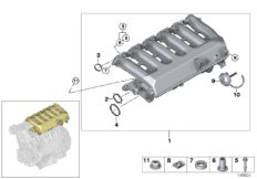 bmw 11_3652 Intake manifold- Vacuum-controlled