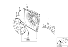 bmw 64_2127 Suction fan and mounting parts