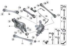 bmw 33_1602 Rear axle support/wheel suspension