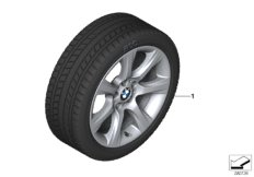 bmw 03_4504 Winter wheel&tyre, star spoke 396