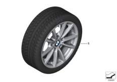 bmw 03_4502 Winter wheel&tyre, V-spoke 390