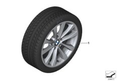 bmw 03_4501 Winter wheel&tyre, V-spoke 395