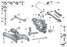 bmw 33_1375 Rear axle support/wheel suspension