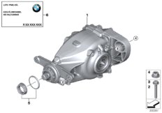 bmw 33_1767 Rear axle differential / mounting