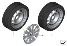 bmw 03_4508 Winter wheel & tyre, steel