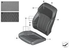 bmw 91_1511 Individual cover, leather comfort seat