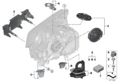 bmw 63_1722 Single components for headlight