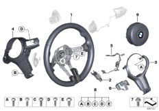 bmw 32_2161 M Sports steer.-wheel, airbag, leather