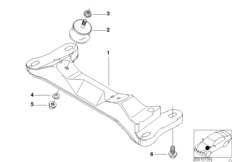 bmw 22_0049 Gearbox suspension