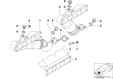 bmw 11_7531 Exhaust manifold with catalyst