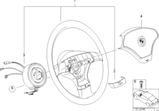 bmw 32_2023 Cпортивное рулевое колесо c НПБ 2