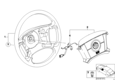 bmw 32_1199 Steering wheel Airbag-Smart