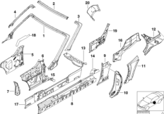 bmw 41_0036 Single components for body-side frame