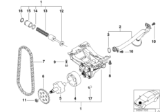 bmw 11_2868 Смазочная система/маслян.насос с прив.