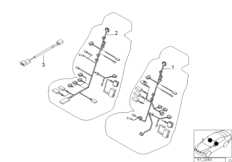 bmw 61_0129 Провода комфортного сиденья с э/приводом