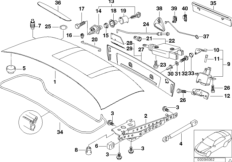 bmw 41_0042 Single components for trunk lid